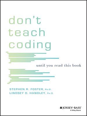 cover image of Don't Teach Coding